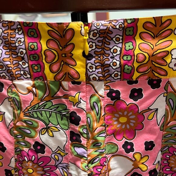 Cabi Asbury  A-Line Skirt with Pink and Green Floral Design NWOT #DO185 - Picture 2 of 10